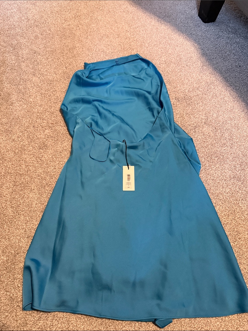 Babaton - splash blue Satin Slip Dress